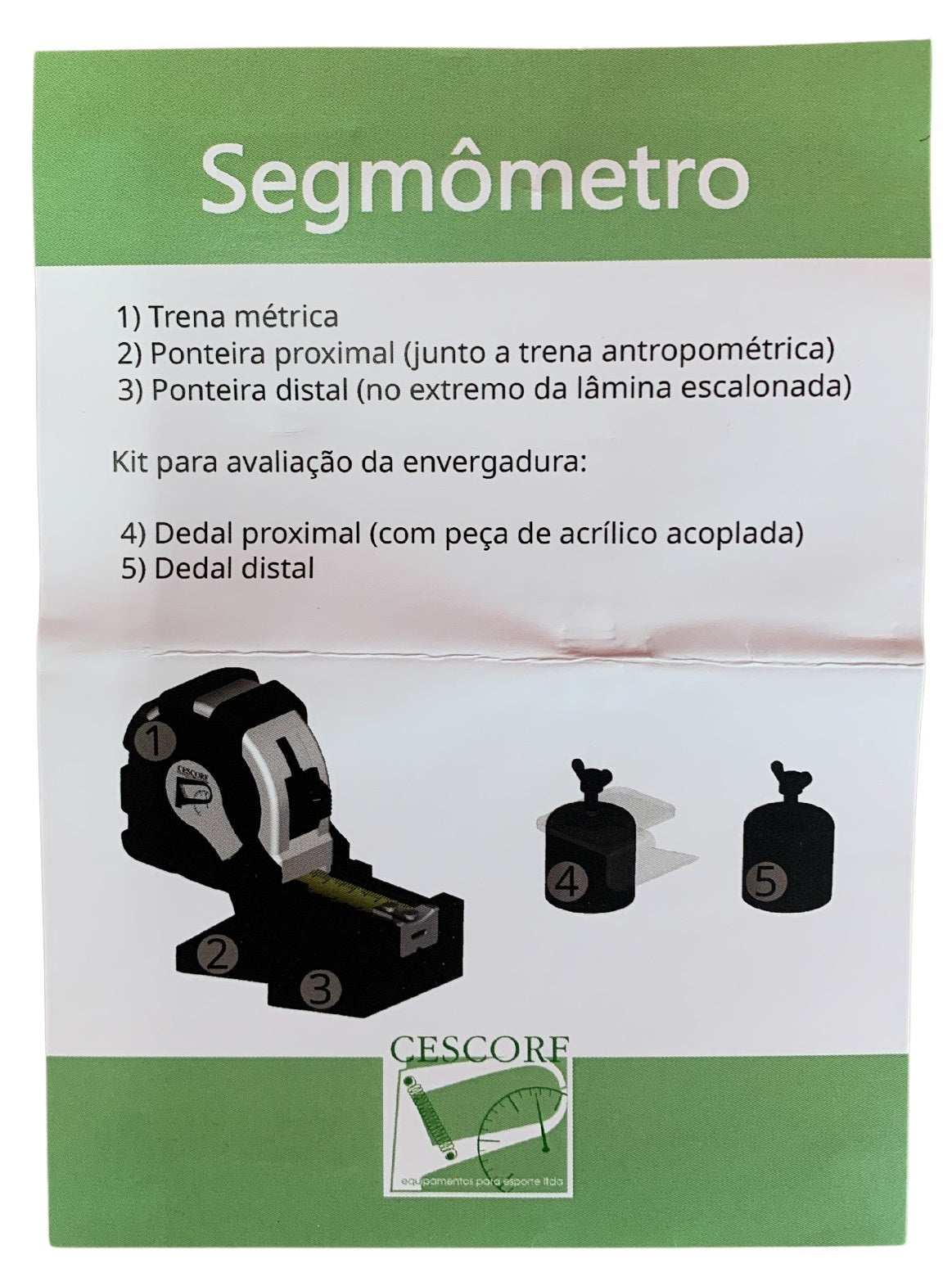 Cescorf Segmómetro Flexible con Tallímetro de Envergadura de Brazos