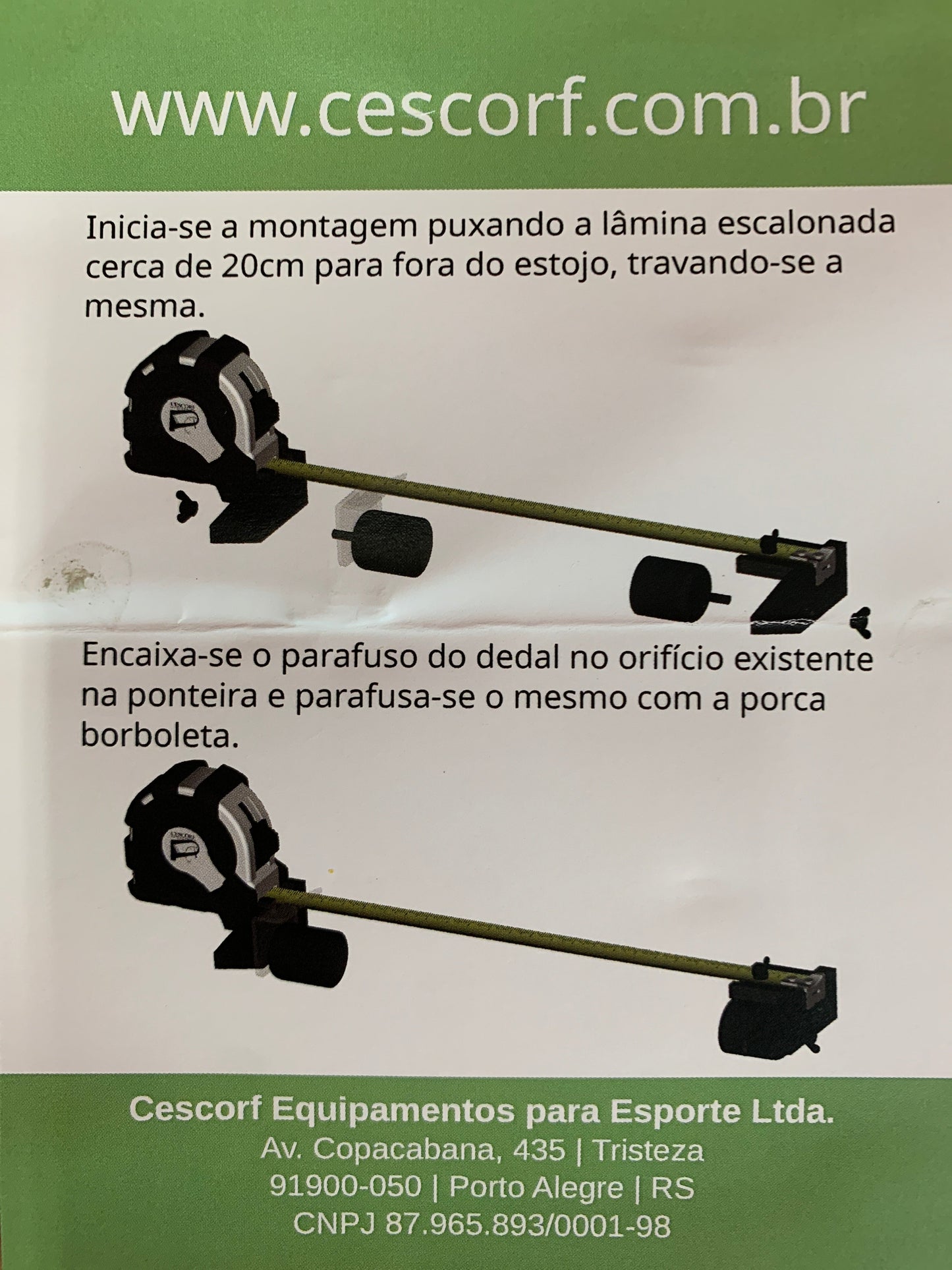 Cescorf Segmómetro Flexible con Tallímetro de Envergadura de Brazos