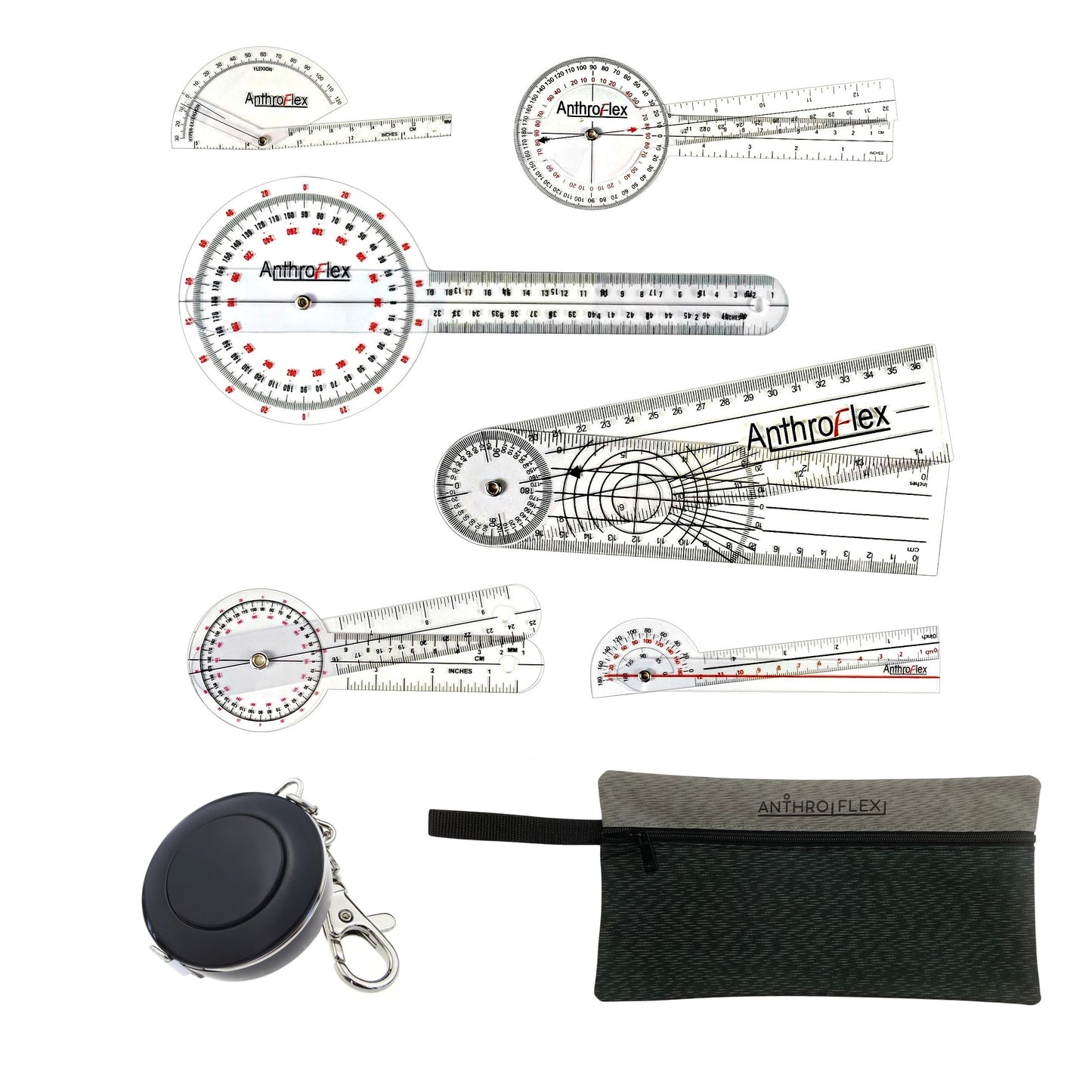 AnthroFlex set de Goniómetros Plásticos