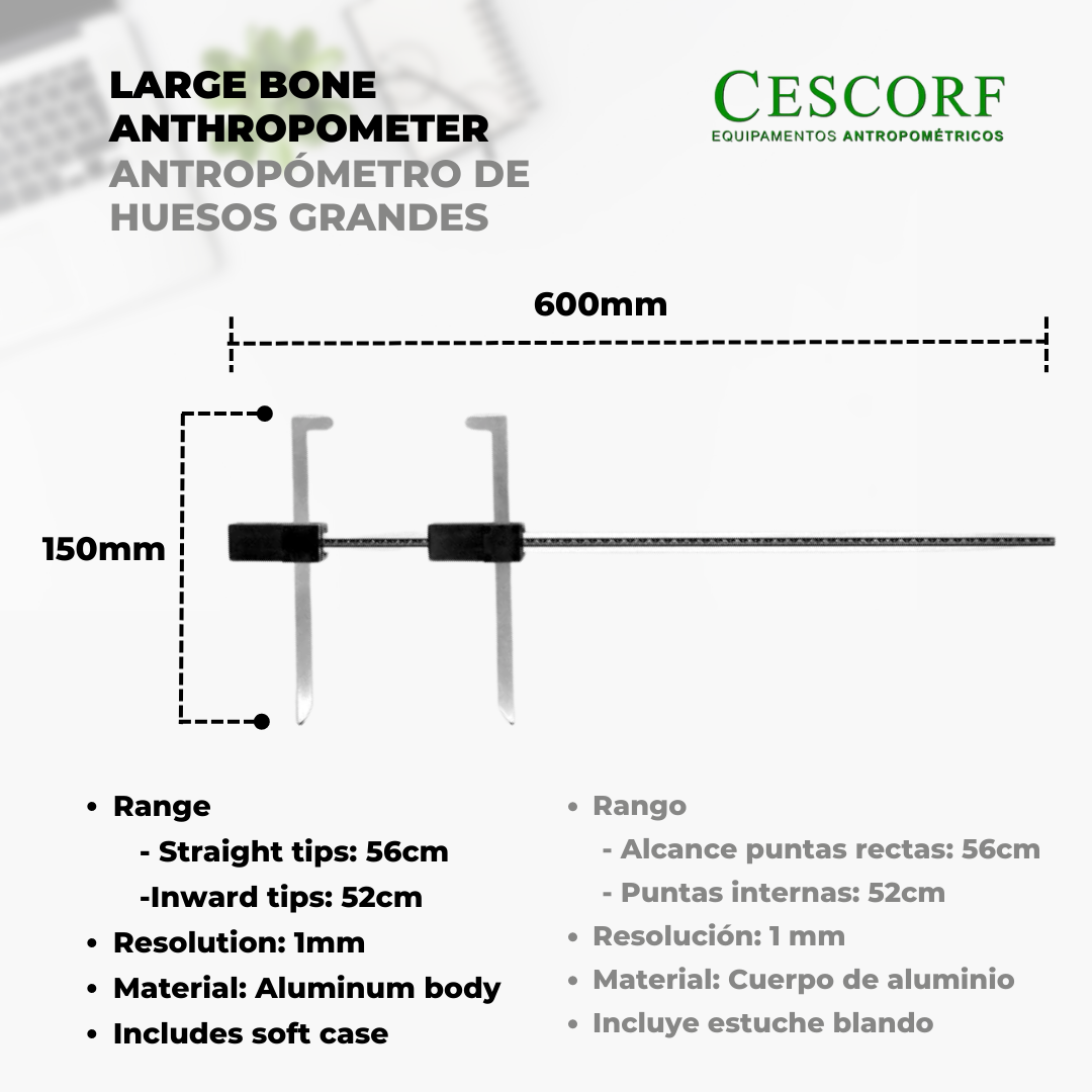 Antropómetro Largo Cescorf